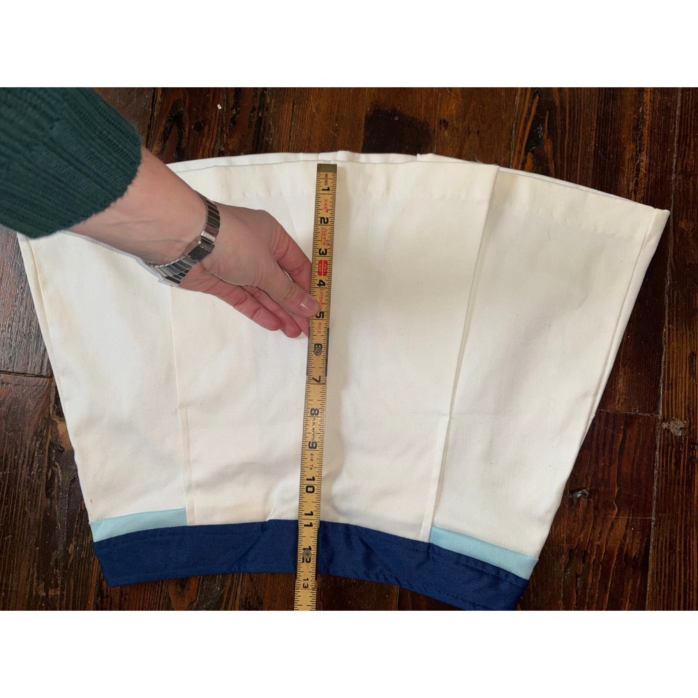 Deadstock NWT Vintage Skirt Small White Navy Blue Micromini Tennis Golf‎ 70s - Picture 8 of 8